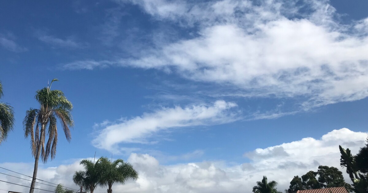 Mild weather to start the week in San Diego, chance for rain coming