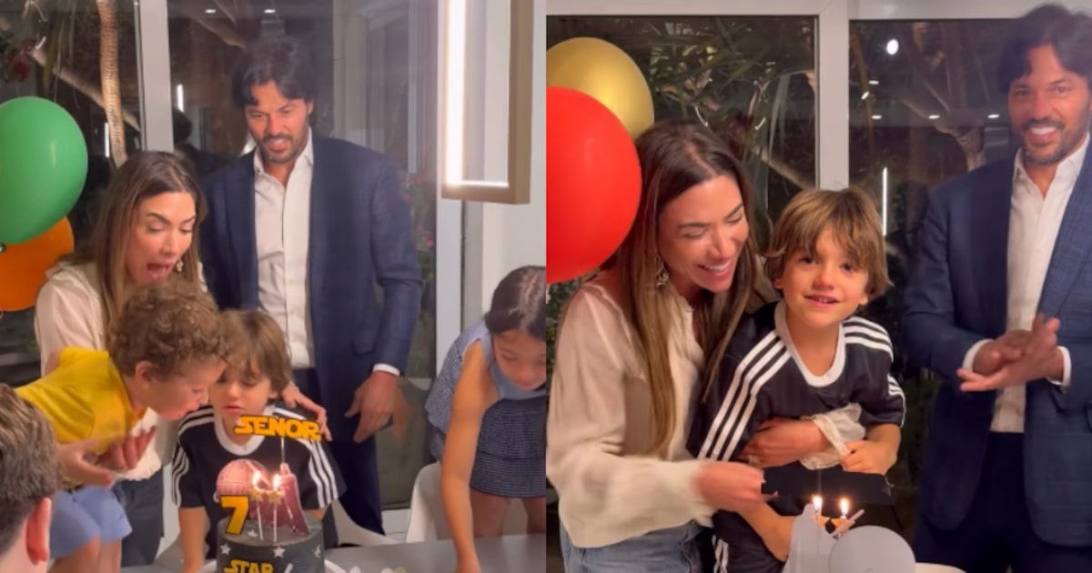 Neto de Silvio Santos rouba a cena na festa do primo e diverte família; veja vídeo