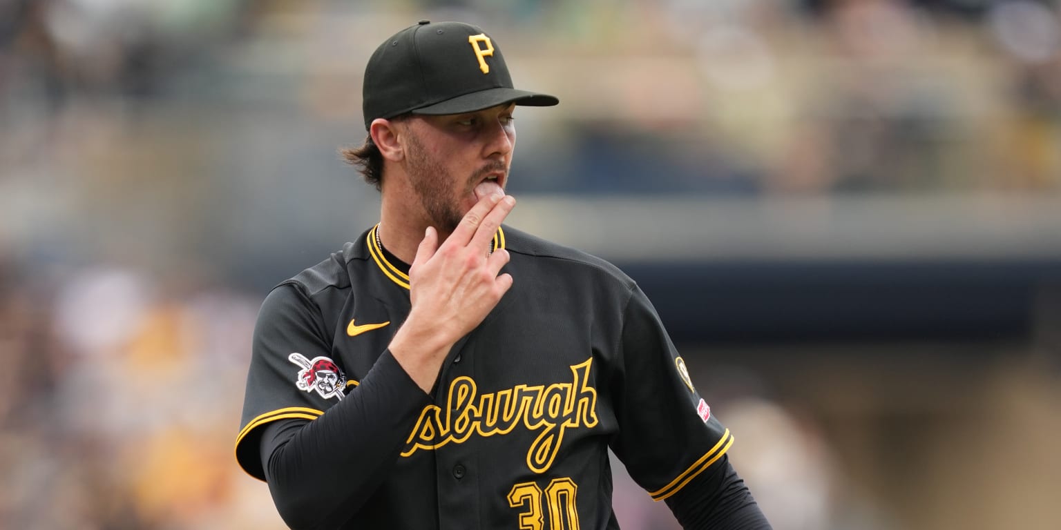 Paul Skenes throws four scoreless innings on bobblehead day before rain delay