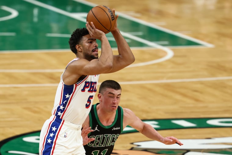 Sixers guard Quentin Grimes knocked down four three-pointers in his team's Game 5 win.