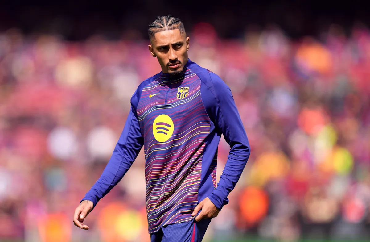 Raphinha sends message to Barcelona after arriving in Madrid to watch Champions League tie