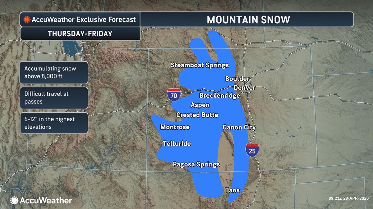 Snow storm to hit Colorado into May, despite snow drought