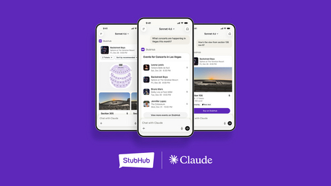 StubHub Brings Live Event Discovery to Anthropic’s Claude