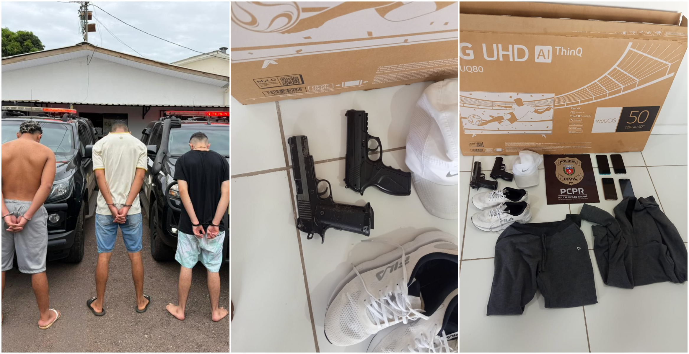 Suspeitos de assaltar e amarrar vítima em Céu Azul são detidos horas após o crime