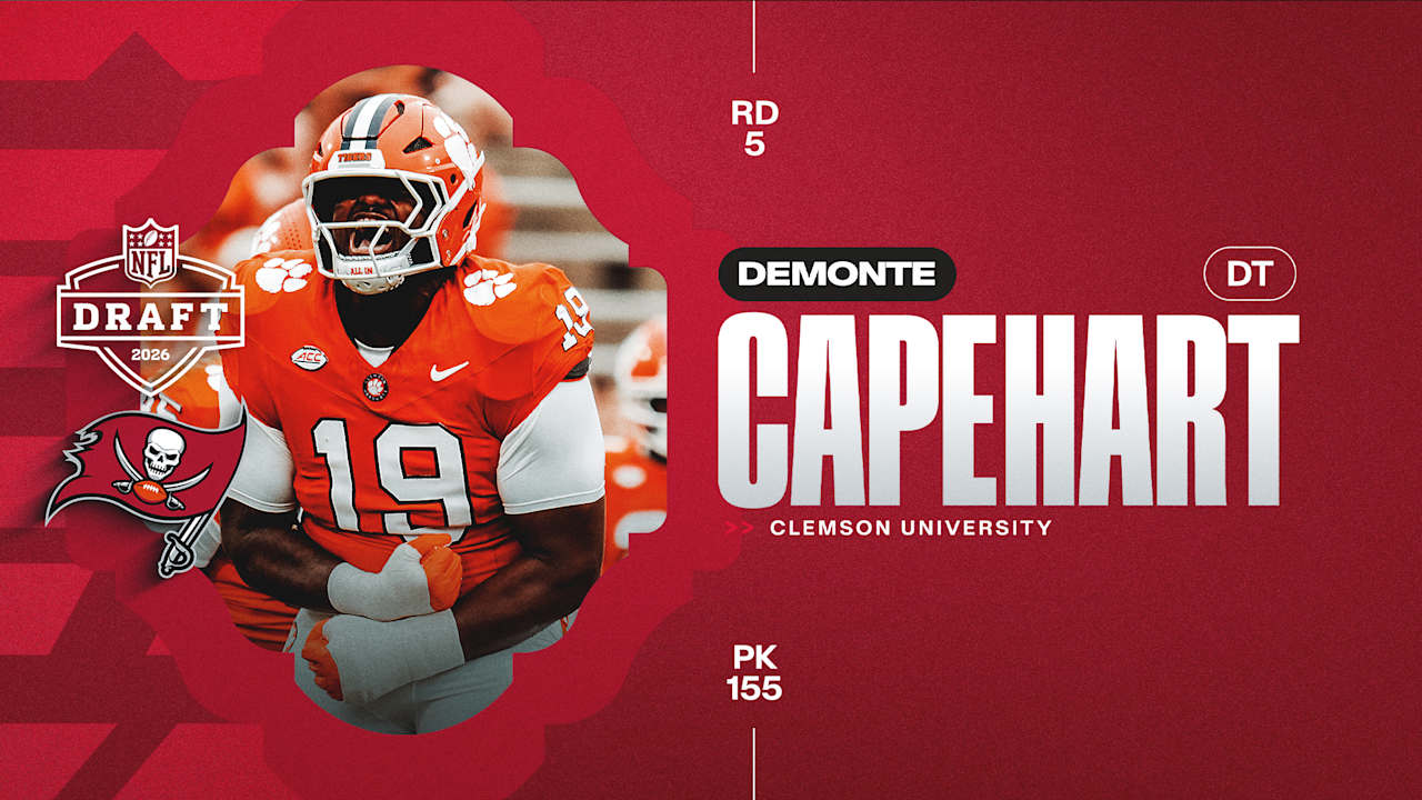 Tampa Bay Buccaneers Select Clemson DT DeMonte Capeheart with the 155th Pick in Round 5
