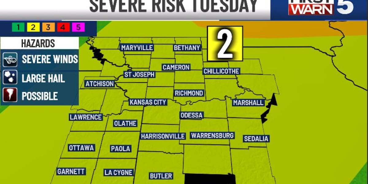 Tornado Watch Canceled, First Warn for another round of severe storms Tuesday