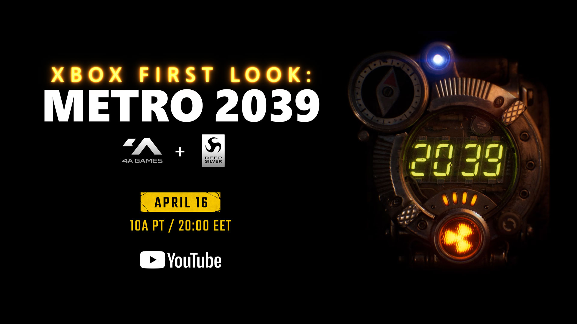 Tune in on Thursday for Xbox First Look: Metro 2039