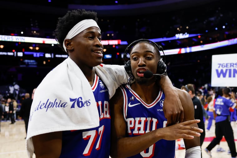 Tyrese Maxey and VJ Edgecombe’s bond will shape the Sixers’ future