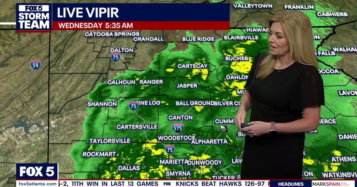 Wednesday weather: Rainy start brings slick roads, crashes across metro Atlanta