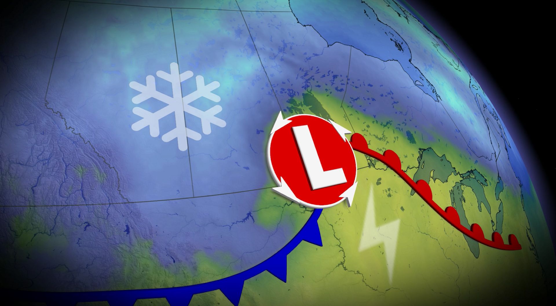 Wild spring ride on the Prairies with 30-50 cm of snow and thunderstorms