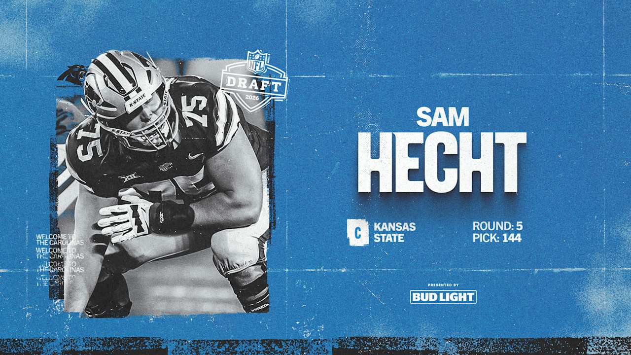 With the 144th overall pick, the Panthers select center Sam Hecht