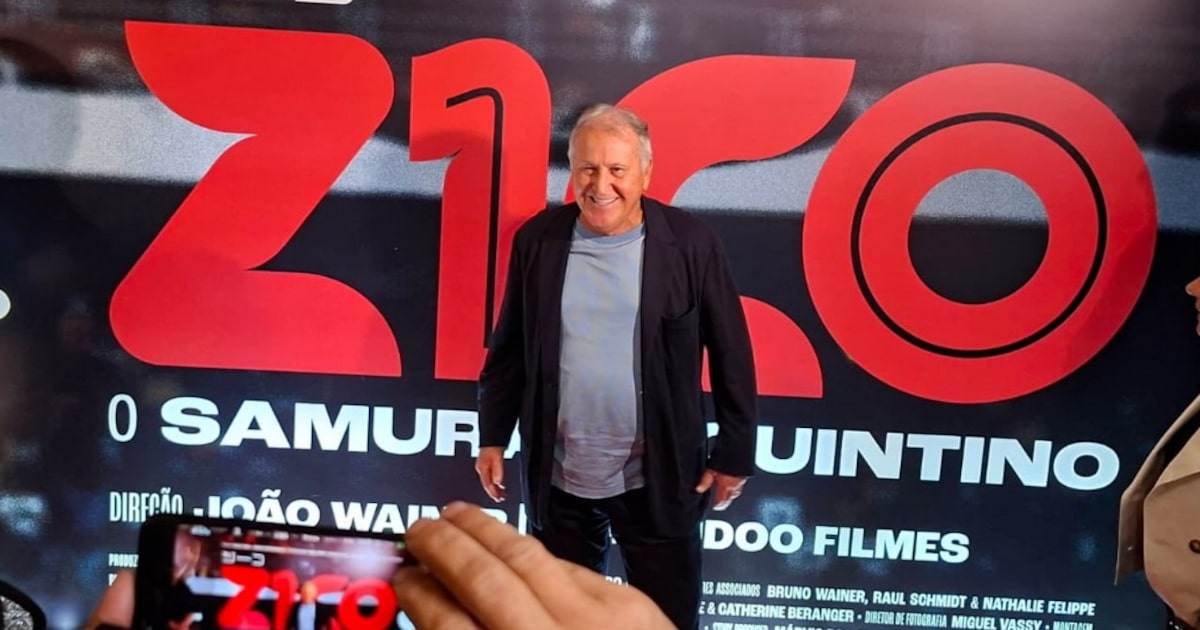 Zico leva encanto do futebol ao cinema e causa alvoroço em SP: ‘Ele está acima de tudo’
