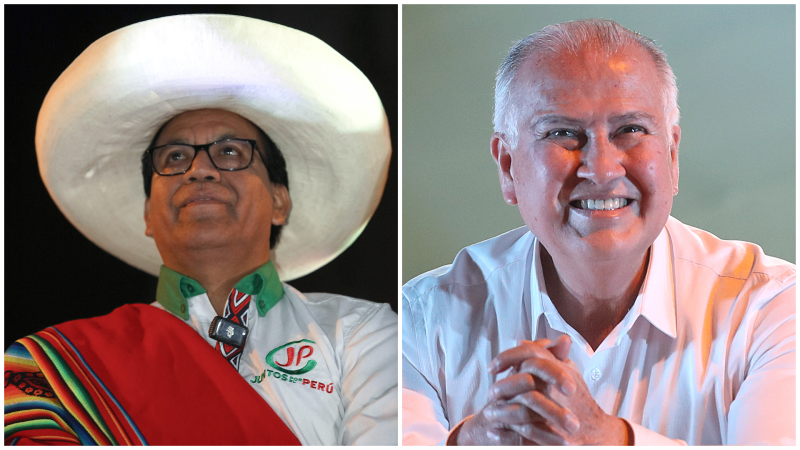 ¿Quiénes son y qué proponen Roberto Sánchez y Alfonso López-Chau, candidatos de izquierda a la presidencia de Perú?