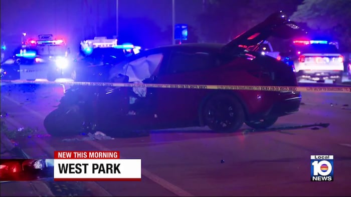 1 dead, 6 injured in West Park crash