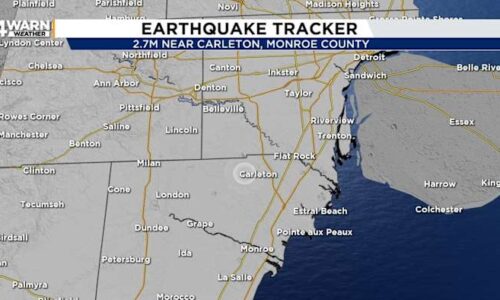 2.7 magnitude earthquake shakes Monroe County, felt across Metro Detroit