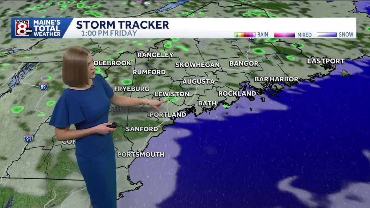 30s overnight, passing shower possible Friday