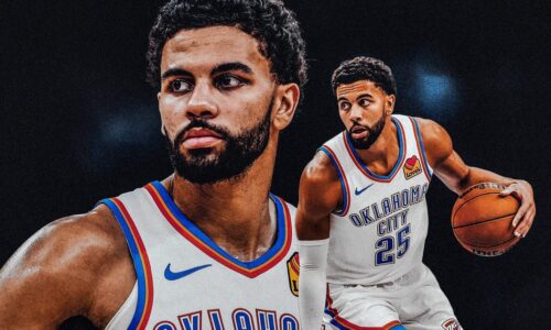 Ajay Mitchell, Thunder’s breakout player, carries the dreams of his late father