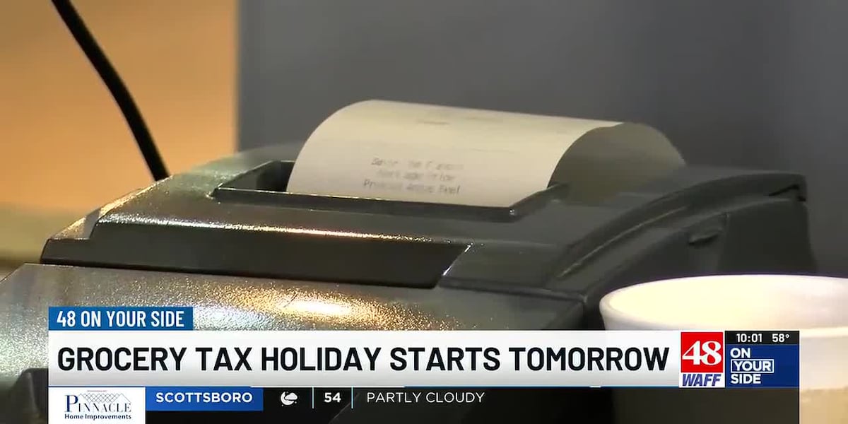 Alabama grocery tax holiday starts May 1
