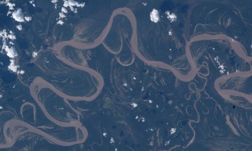 An Amazon rainforest river from space photo of the day for April 30, 2026