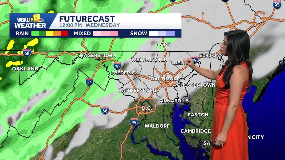Baltimore Weather: Showers and storms Wednesday