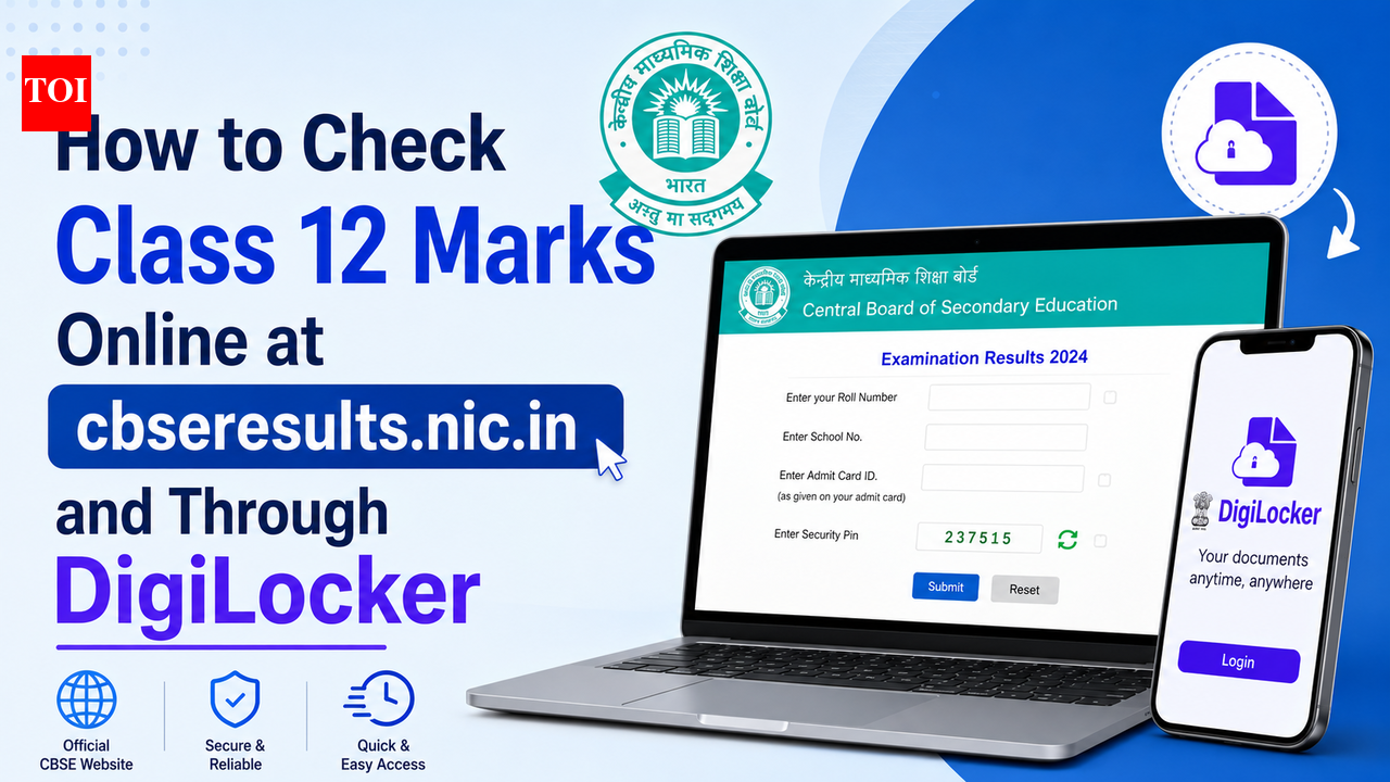 CBSE Result 2026 | CBSE 12th Result 2026: Class 12 result released at results.cbse.nic.in with pass percentage 85.20, check latest updates and how to download marksheet online