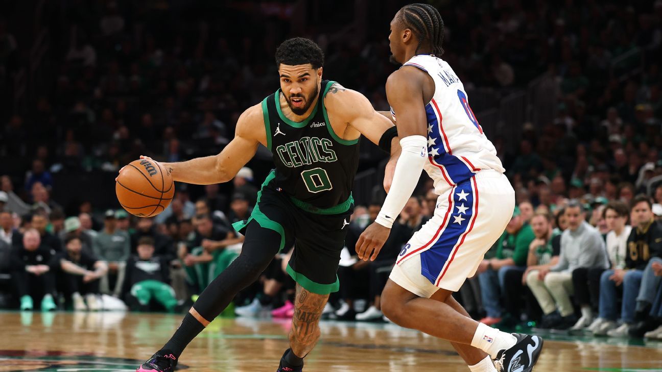 Celtics rule Jayson Tatum out for Game 7 with knee stiffness