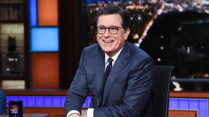 Colbert heads into his final ‘Late Show’ week with gratitude — and plenty of CBS jokes