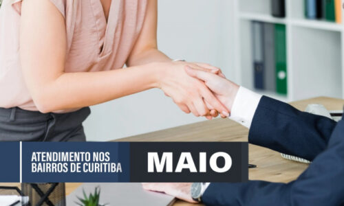 Confira as datas dos atendimentos do MPPR em maio nos bairros de Curitiba