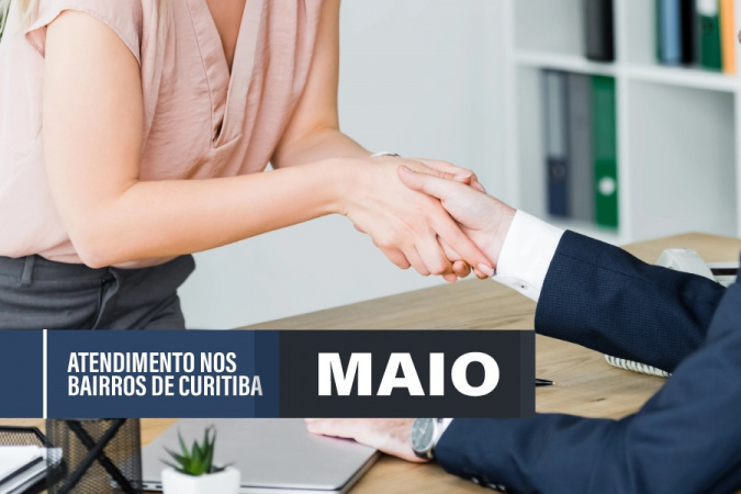Confira as datas dos atendimentos do MPPR em maio nos bairros de Curitiba