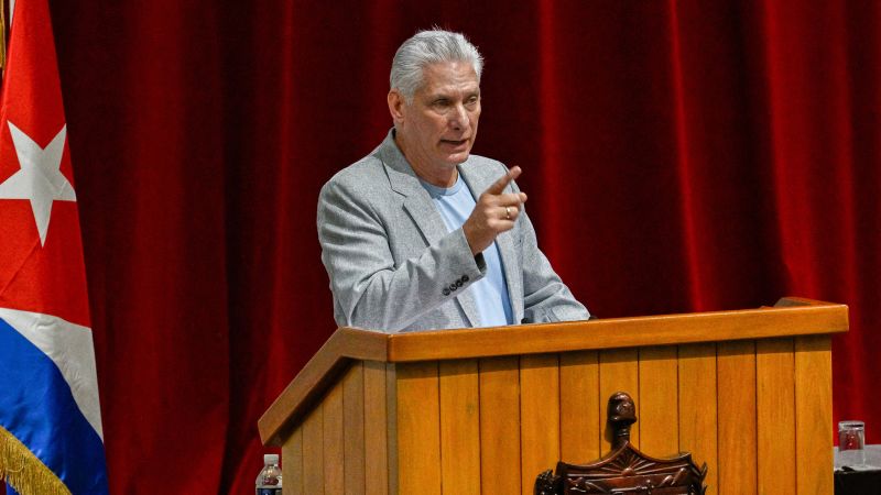 Cuba’s president warns of ‘bloodbath’ if US takes military action