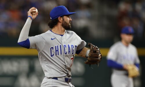 Cubs shortstop Dansby Swanson treats his glove with love