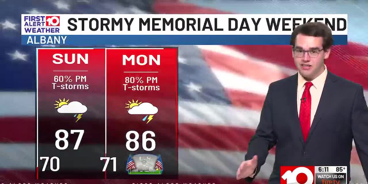 Daily Rounds of Storms Through Memorial Day Weekend