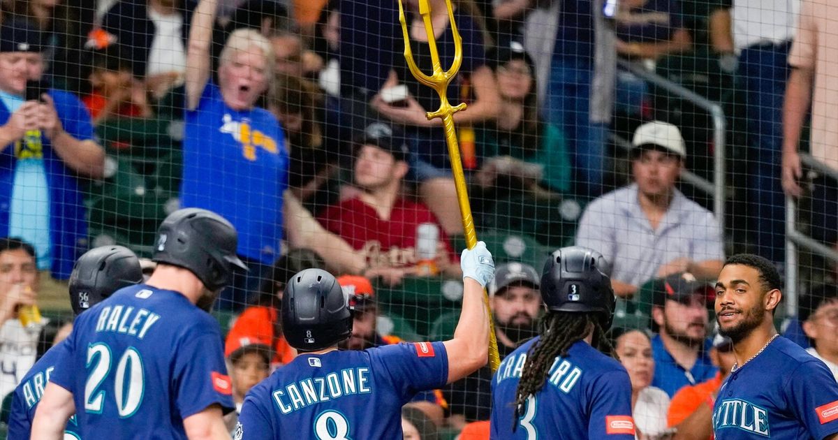 Dom Canzone slams Mariners past Astros; Cal Raleigh snaps 0-for-38 skid