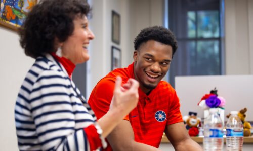 Dostoevsky and double-doubles: Tobe Awaka discusses academics and athletics with Provost Prelock
