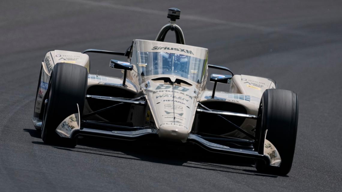 Felix Rosenqvist posts fastest 4-lap average in 1st round of Indianapolis 500 qualifying