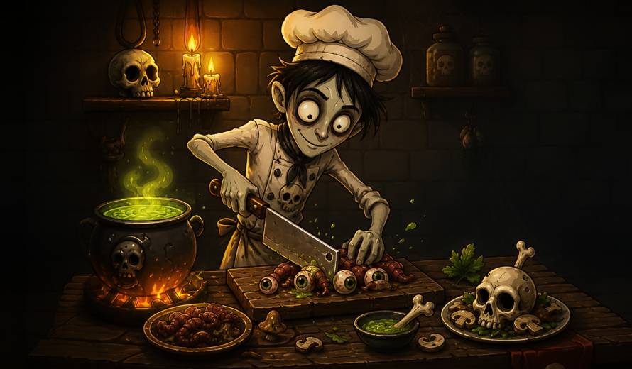 Fine Dying Prepares to Serves up Dark, Tim Burton-Inspired Cooking Chaos on PC