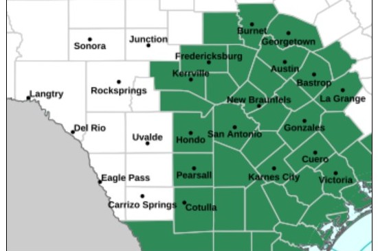 Flood watch issued for Austin from Friday through Memorial Day
