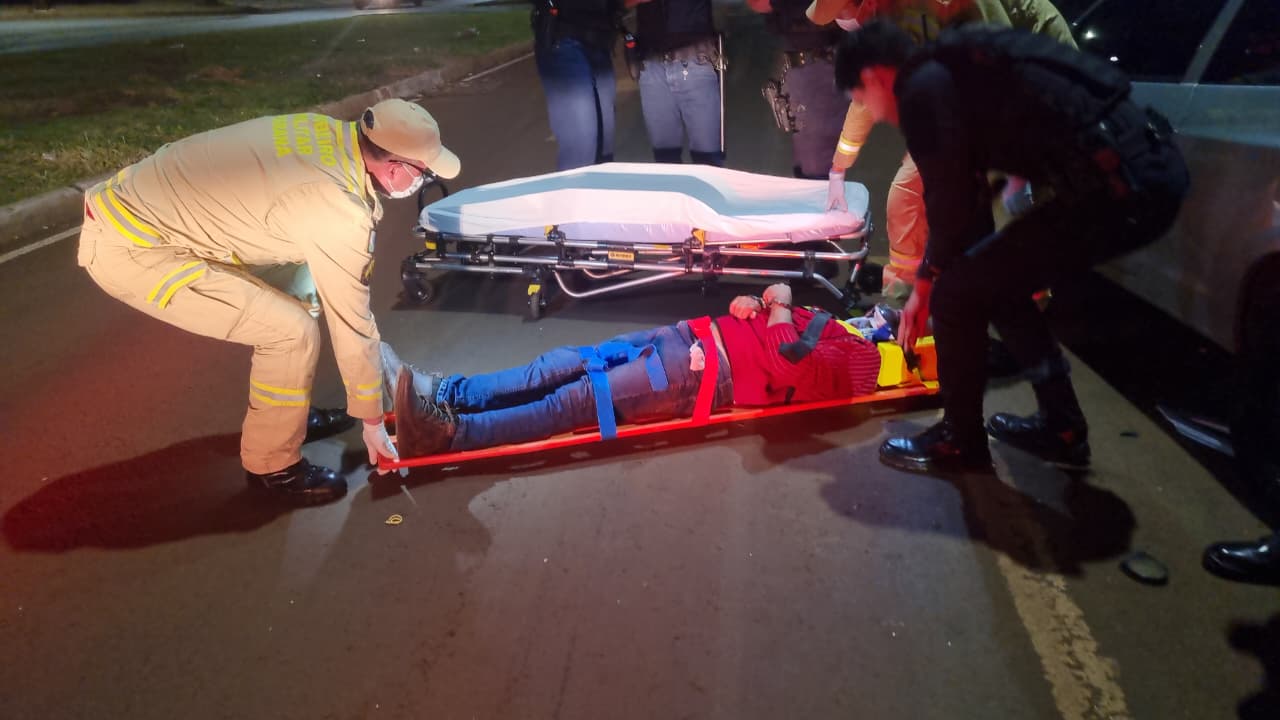 Fugindo da GM, homem se envolve em acidente de trânsito no Brasmadeira