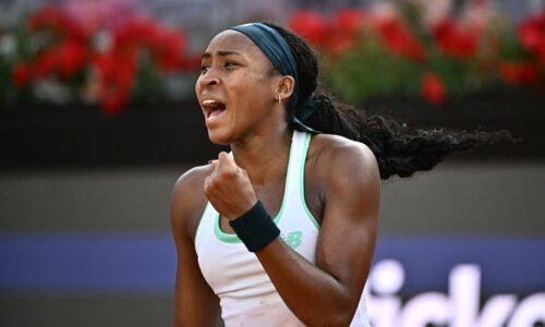 Gauff erases double-break deficit in third to reach Rome fourth round