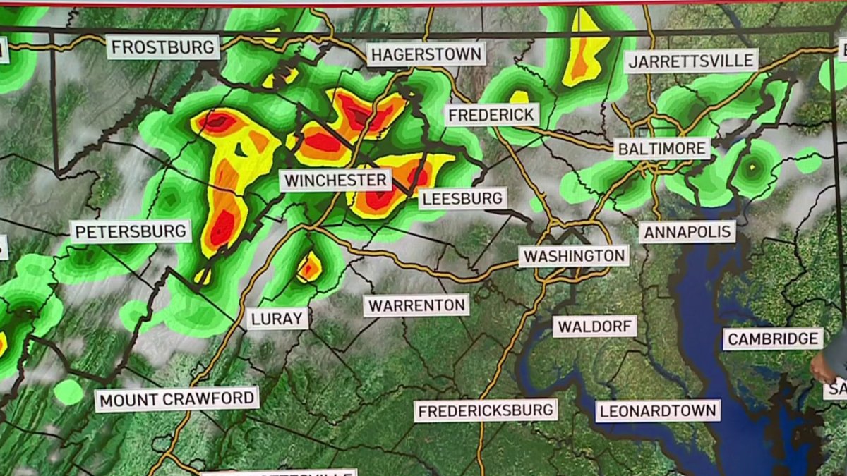 Hot, humid before strong storms drop temps down 30° – NBC4 Washington