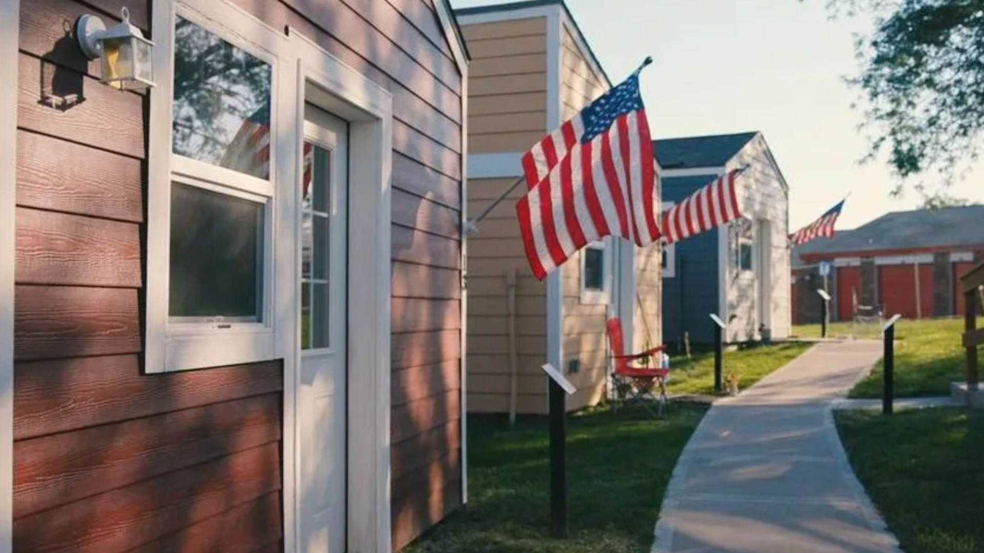 Inside the ‘family style’ tiny home villages across America where residents pay zero rent for fully furnished properties