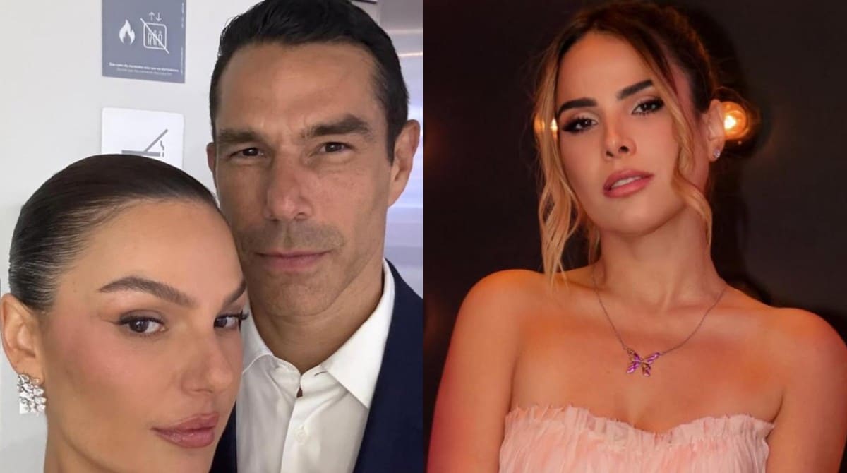 Isis Valverde posa com primogênito de Wanessa no cinema