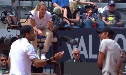 Italian Open fans erupt into boos as star confronts umpire at crucial moment | Tennis | Sport