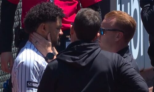 Jasson Domínguez injured on collision with wall