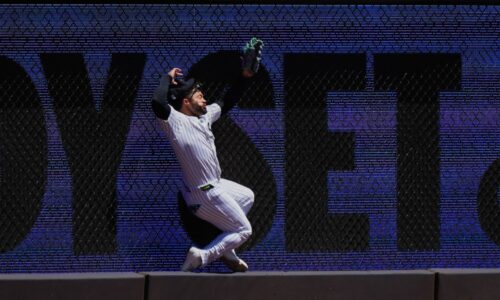 Jasson Domínguez to injured list after crashing into wall