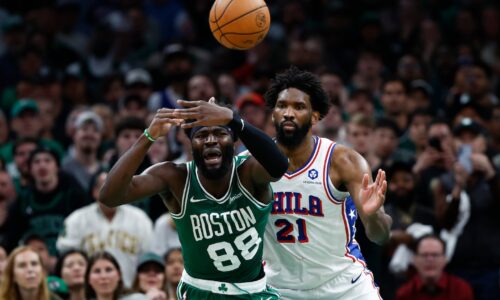 Neemias Queta averaged 9.3 points and 8.6 rebounds in the Celtics' playoff series loss to Joel Embiid's 76ers, but also 4.1 fouls in 21.7 minutes.
