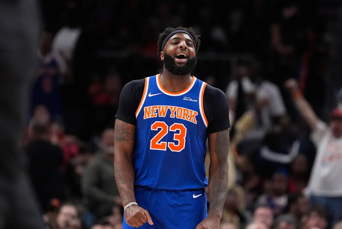 Knicks without key backup Mitchell Robinson in Game 2 because of an illness