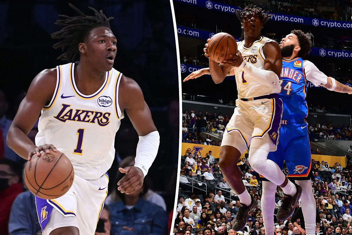 Lakers’ Adou Thiero’s postseason opportunity is an audition for next year