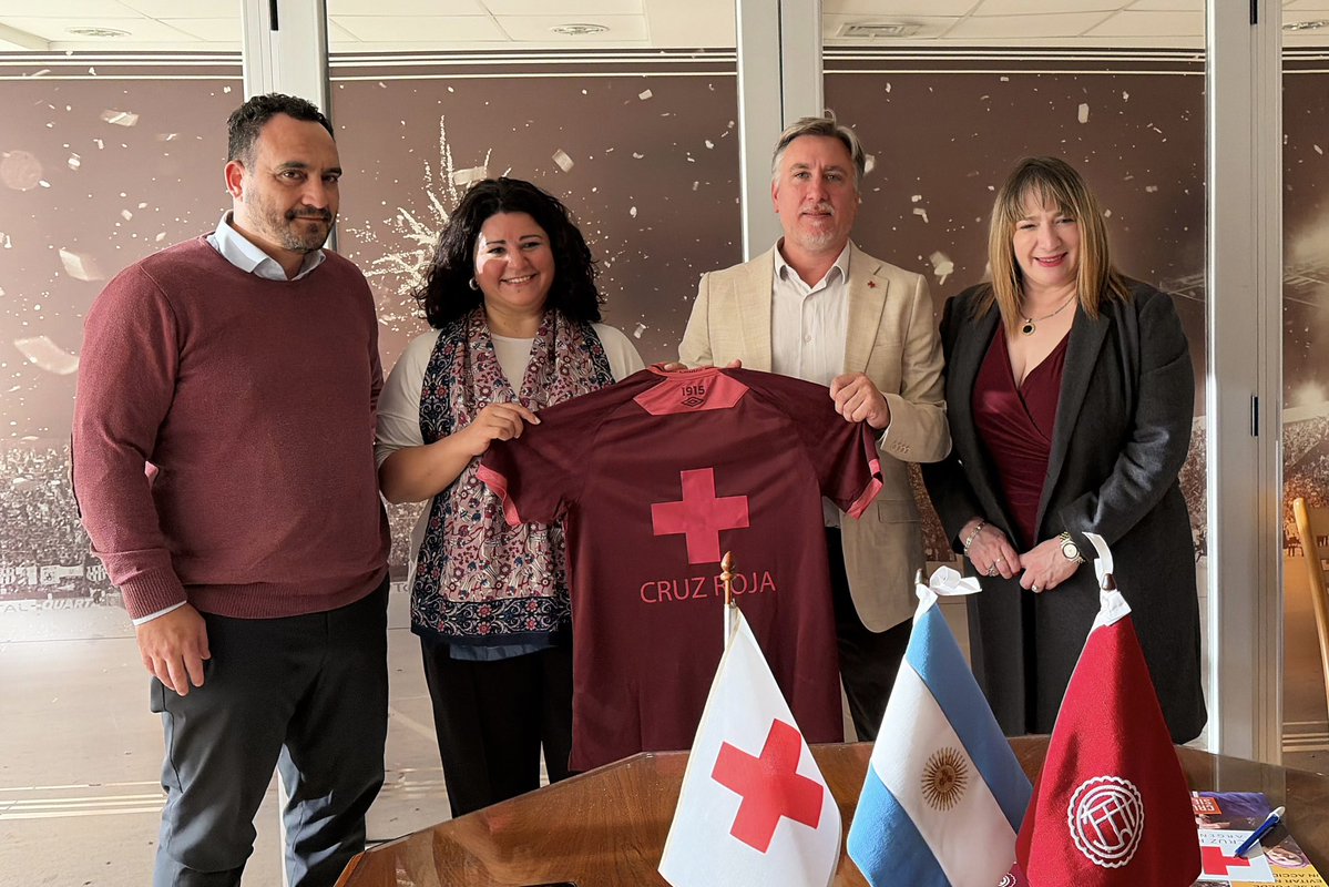 Lanús fortalece su compromiso social junto a Cruz Roja Argentina