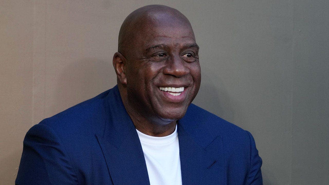 Magic Johnson endorses Karen Bass over Jeanie Buss’s pick for LA mayor